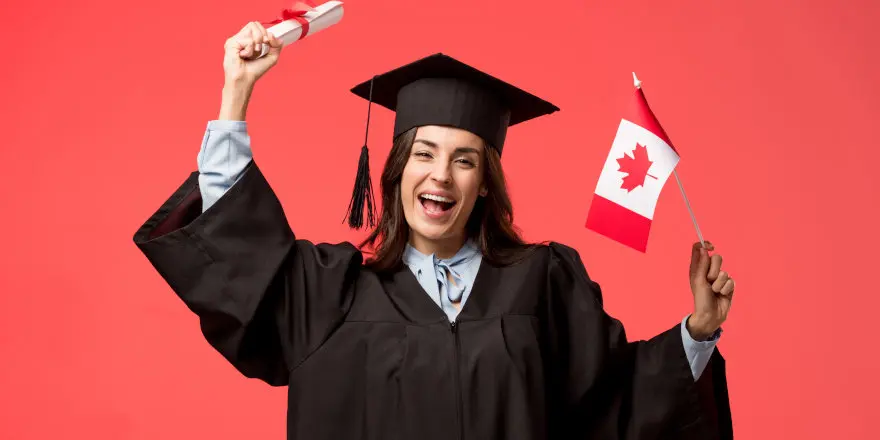 Students on a Canadian university campus